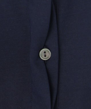 組曲 プレーティング天竺5分袖 カットソー ネイビー系