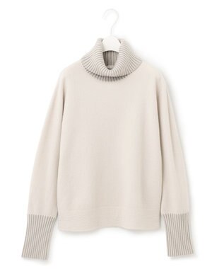 ICB L ミルドウール オフタートルプルオーバー トープ系