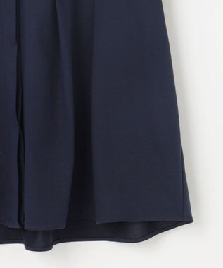 組曲 プレーティング天竺5分袖 カットソー ネイビー系