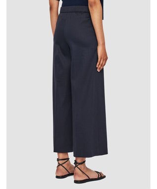 JOSEPH ライトギャバジンストレッチ　ワイドトラウザーズ Navy