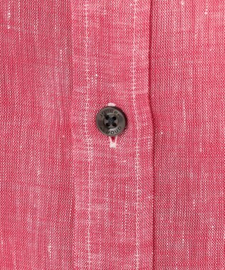 JOSEPH ABBOUD 【麻100％・軽い・涼しい】モイスチャーリネン シャツ レッド系