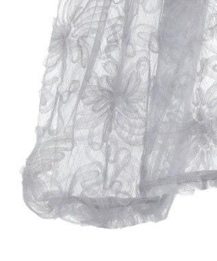 Green Parks チュールレイヤードブラウス White