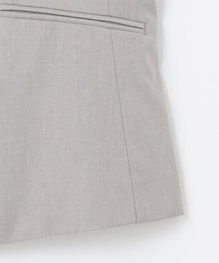 J.PRESS LADIES 【セットアップ対応・洗える・撥水・防汚】コットンFITTYシャーク ノーカラー ジャケット ベージュ系