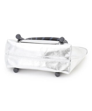 23区 NOMADIS JOY レザー ミニ トートバッグ(シルバー) シルバー系