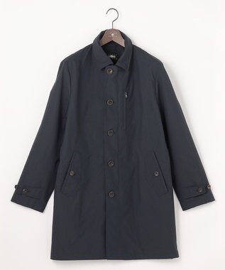 JOSEPH ABBOUD 【フード脱着仕様/JAPANファブリック/ECO撥水】ステンカラー コート ネイビー系