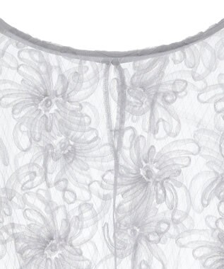 Green Parks チュールレイヤードブラウス White