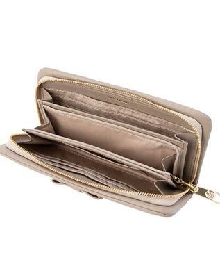 CLATHAS リラン ラウンド長財布 ベージュ