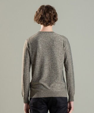 JOSEPH HOMME ナイロンムリネメランジ　クルーネックニット キャメル系