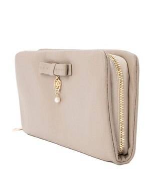 CLATHAS リラン ラウンド長財布 ベージュ