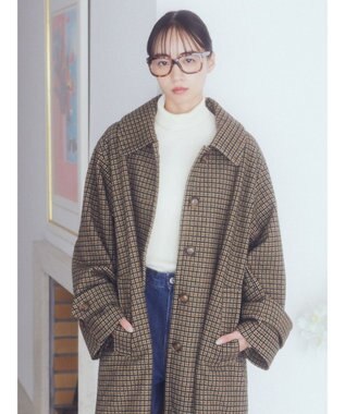 earth music&ecology ステンカラーコート（チェック） Check