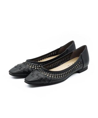 APOM フレンチスクエアメッシュフラット ブラック