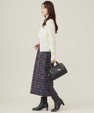 ANY SIS 【ウールブレンドシリーズ】ベーシック カーディガン アイボリー