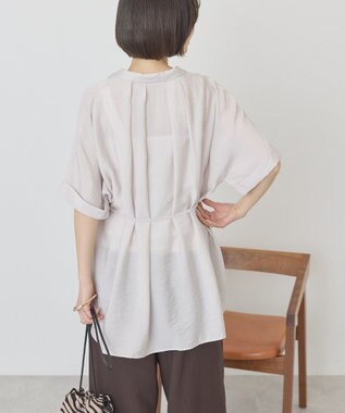 AMERICAN HOLIC 【先行予約】【マルチ機能】ベルト付カイキンシャツ Light Beige