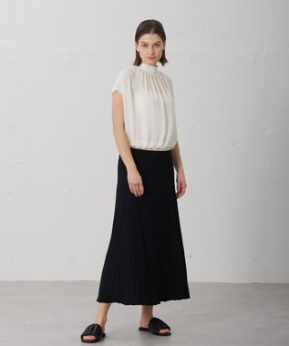 BEIGE， 【WEB限定】MONSTERA / ニットブラウス Ecru