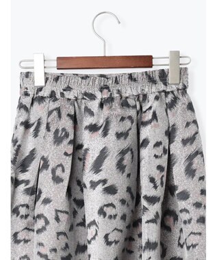 Te chichi レオパードジャガードフレアスカート《2025Autumn catalog vol.2 item》 グレー