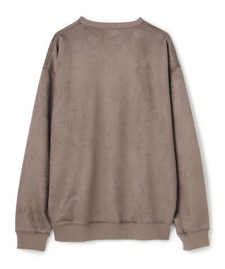 UNFILO MENS 【男女兼用】クリーンスエード エンボスロゴ クルー モカ