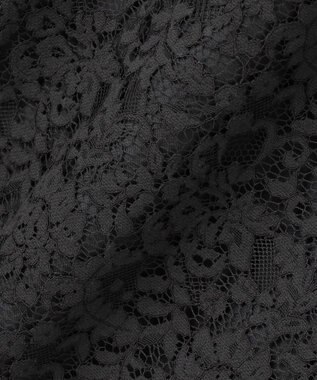 自由区 L 【セットアップ対応・洗える】フルールスカラレース スカート ブラック