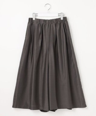 J.PRESS LADIES L エアリースパンボイル ガウチョ パンツ スレートブラウン系