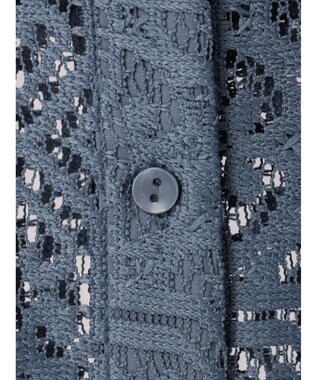 earth music&ecology レースショートシャツ Black