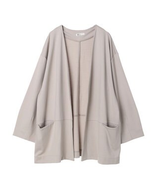 CRAFT STANDARD BOUTIQUE ポンチノーカラージャケット Light Gray