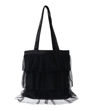 AMERICAN HOLIC チュールティアードフリルＢＡＧ Black