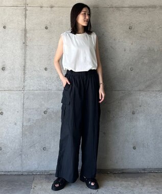 UNFILO 冷感UVケアノースリカットソー ホワイト系