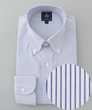  【PREMIUM PLEATS / 形態安定】マイクロストライプ シャツ / B.D.