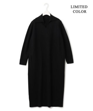ICB ミルドウール ニットワンピース ブラック系［WEB限定］