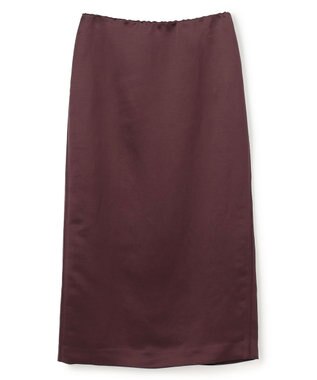 BEIGE， CASSITER / リネンブレンド サテンスカート Bordeaux