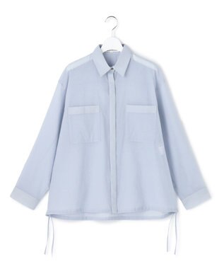 23区 【先行予約】ナイロンコットンシアーボイル ドロストシャツ