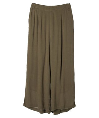 earth music&ecology レーヨンクレープイージーパンツ Khaki