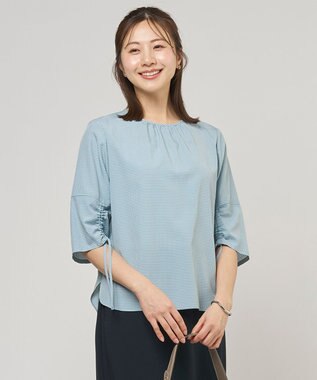 J.PRESS LADIES S 【一枚で着映え】アセVisギンガム ブラウス