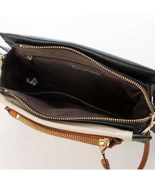 UNBILLION カシュカシュ cachecache / フロントポケットタッセルショルダー ベージュミックス