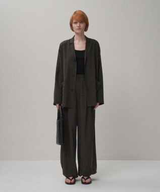ATON SILK SUEDE | シャツジャケット CHARCOAL GRAY