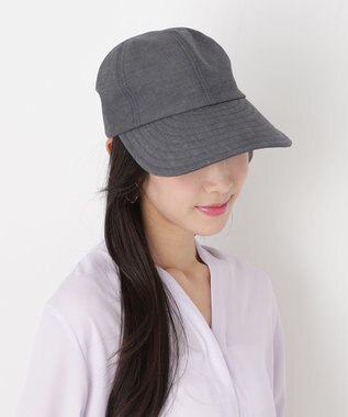 MOONBAT 【遮光100％/遮熱/UVカット】FURLA(フルラ)アーチロゴ ロングつば キャップ 帽子  手洗い可能/日本製