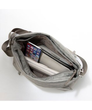 Y'SACCS Polka Dots 口折れショルダー グレージュ