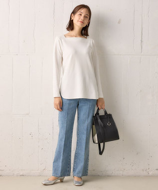 組曲 S トムボーイデニム パンツ ブルー系