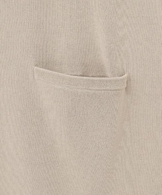 ICB 【洗える】 ドライコットンアセテート ニットジャケット ライトオリーブ系