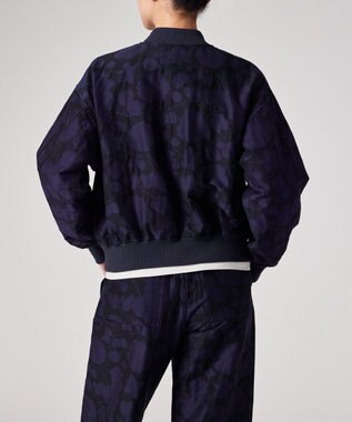 Paul Smith Perforated Floral ジャカード ブルゾン ネイビー