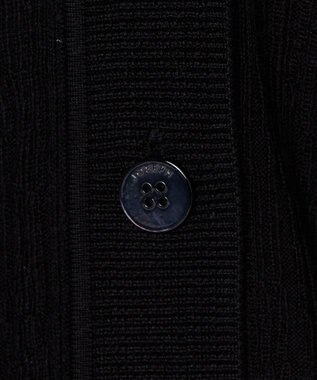 JOSEPH クリンクルリブ　カーディガン Black