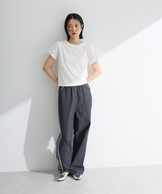 Green Parks ・ｓｗｉｎｇ　ｂｙ　パールリボンモチーフＴＥＥ Off White