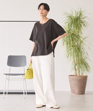 AMERICAN HOLIC バックスリットＴシャツ Black