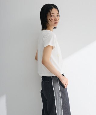 Green Parks ・ｓｗｉｎｇ　ｂｙ　パールリボンモチーフＴＥＥ Off White