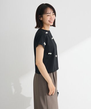 Green Parks ・ｓｗｉｎｇ　ｂｙ　パールリボンモチーフＴＥＥ Black