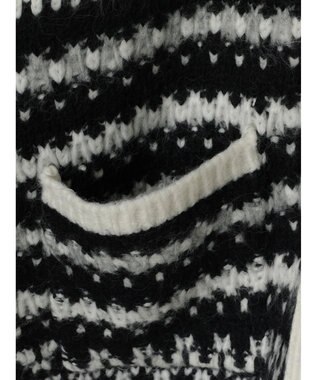 AMERICAN HOLIC フェアアイル柄ニットカーディガン Brown