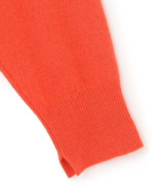 23区 【Oggi2月号掲載/洗える】ピュアカシミヤ クルーネック ニット オレンジ系