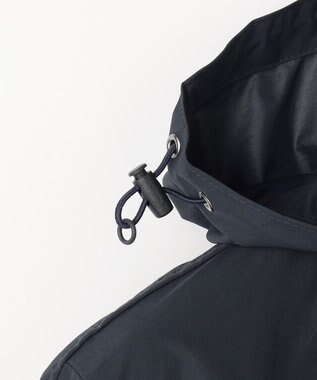 JOSEPH ABBOUD 【フード脱着仕様/JAPANファブリック/ECO撥水】ステンカラー コート ネイビー系