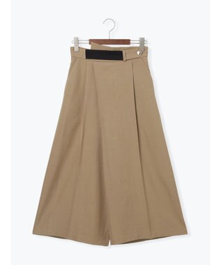 Te chichi アシメクロップドパンツ ブラウン