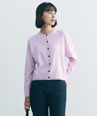 UNFILO マイビューティニット バイカラー カーディガン