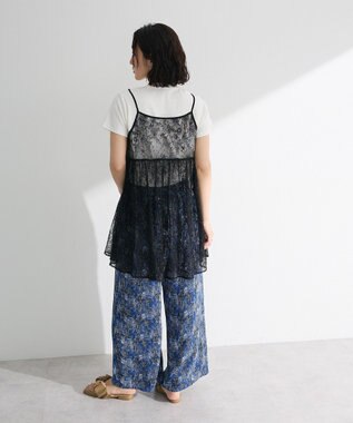 Green Parks 前後２ＷＡＹレーススパンコールビスチェ Black